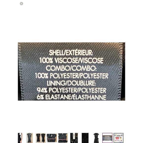 Zero + Maria Cornejo Navy Midi Sleeveless Draped Hem Jersey Asymmetrical Dress M - Picture 10 of 10